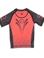 Kids Evo BJJ Rash Guard - Red/Black