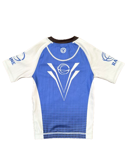 Kids Evo BJJ Rash Guard - Blue/Grey