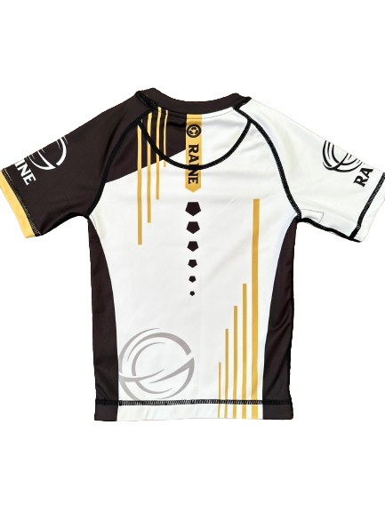 Mens Hyper BJJ Rash Guard - Gold/Black