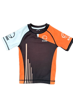 Kids Hyper BJJ Rash Guard - Black/Orange