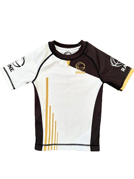 Mens Hyper BJJ Rash Guard - Gold/Black