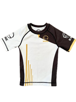 Mens Hyper BJJ Rash Guard - Gold/Black