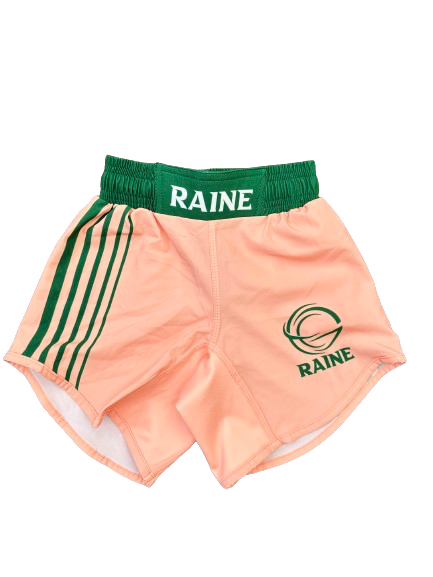 Kids Hyper BJJ Shorts - Peach/Green