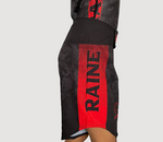 Kids BJJ Shorts - Black/Red Camo - Velcro