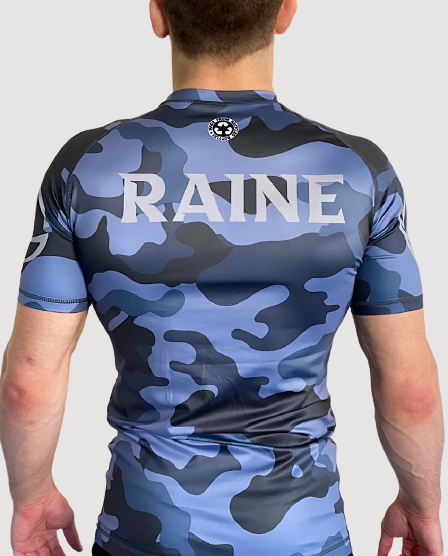 Camo Crop Top Rash Guard