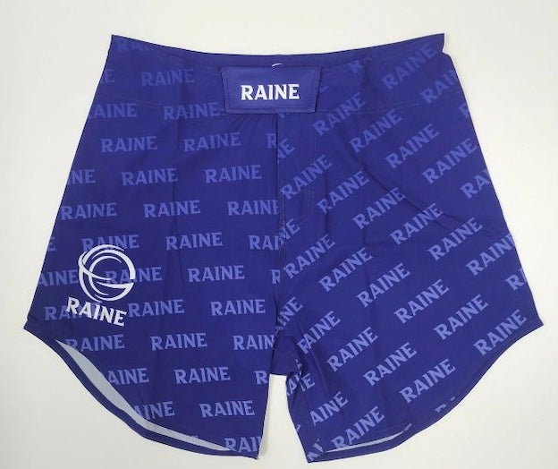 Kids MMA BJJ Shorts - Blue/Black Challenger - Velcro