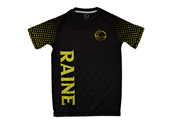 Mens Dynamite BJJ Rash Guard - Black/Yellow