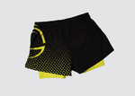 Mens Dynamite BJJ Shorts - Black/Yellow