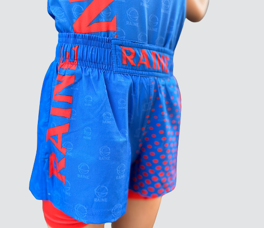 Kids Dynamite BJJ Shorts - Red/Blue
