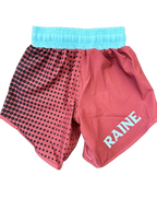 Mens Evo BJJ Shorts - Deep Red/Sky Blue