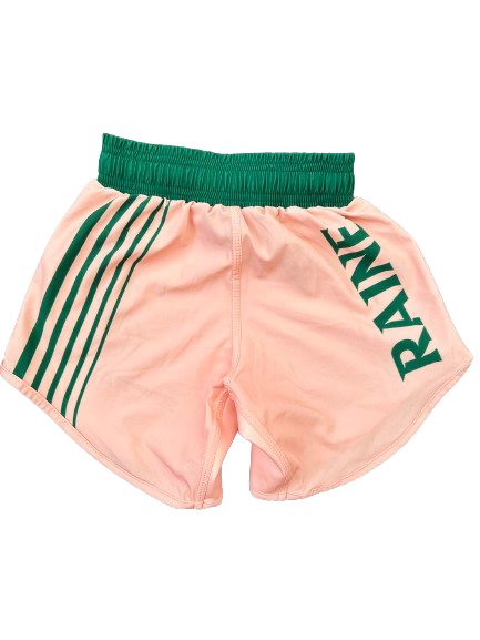 Kids Hyper BJJ Shorts - Peach/Green