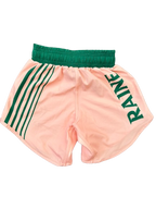 Mens Hyper BJJ Shorts - Peach/Green