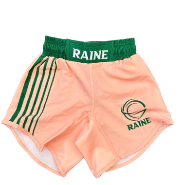 Mens Hyper BJJ Shorts - Peach/Green