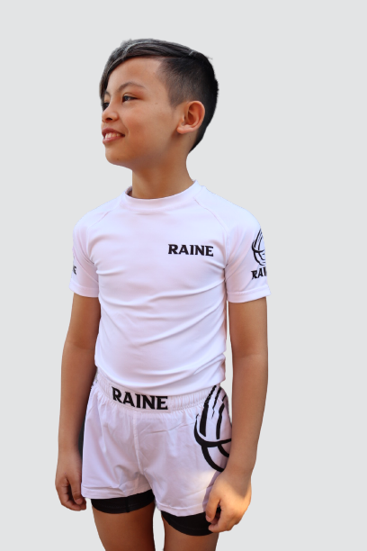 Kids Identity BJJ Rash Guard - White