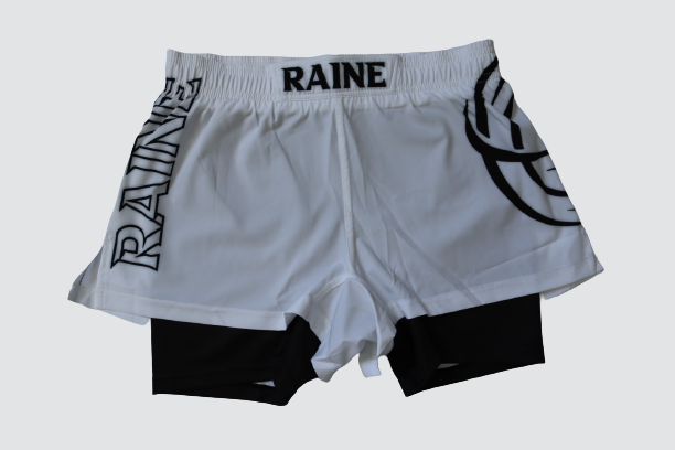Mens Identity BJJ Shorts - White