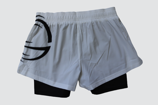 Mens Identity BJJ Shorts - White