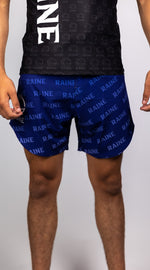 Mens Challenger BJJ Shorts  - Black/Blue/Pink