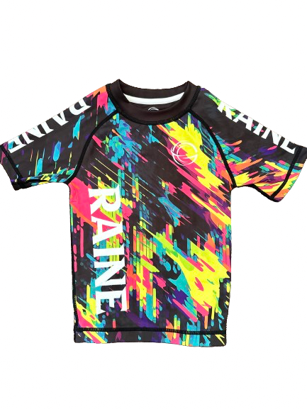 Funky Rash Guards Kids Vivid BJJ Rash Guard - Colourful