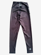Black leggings with brand logo 