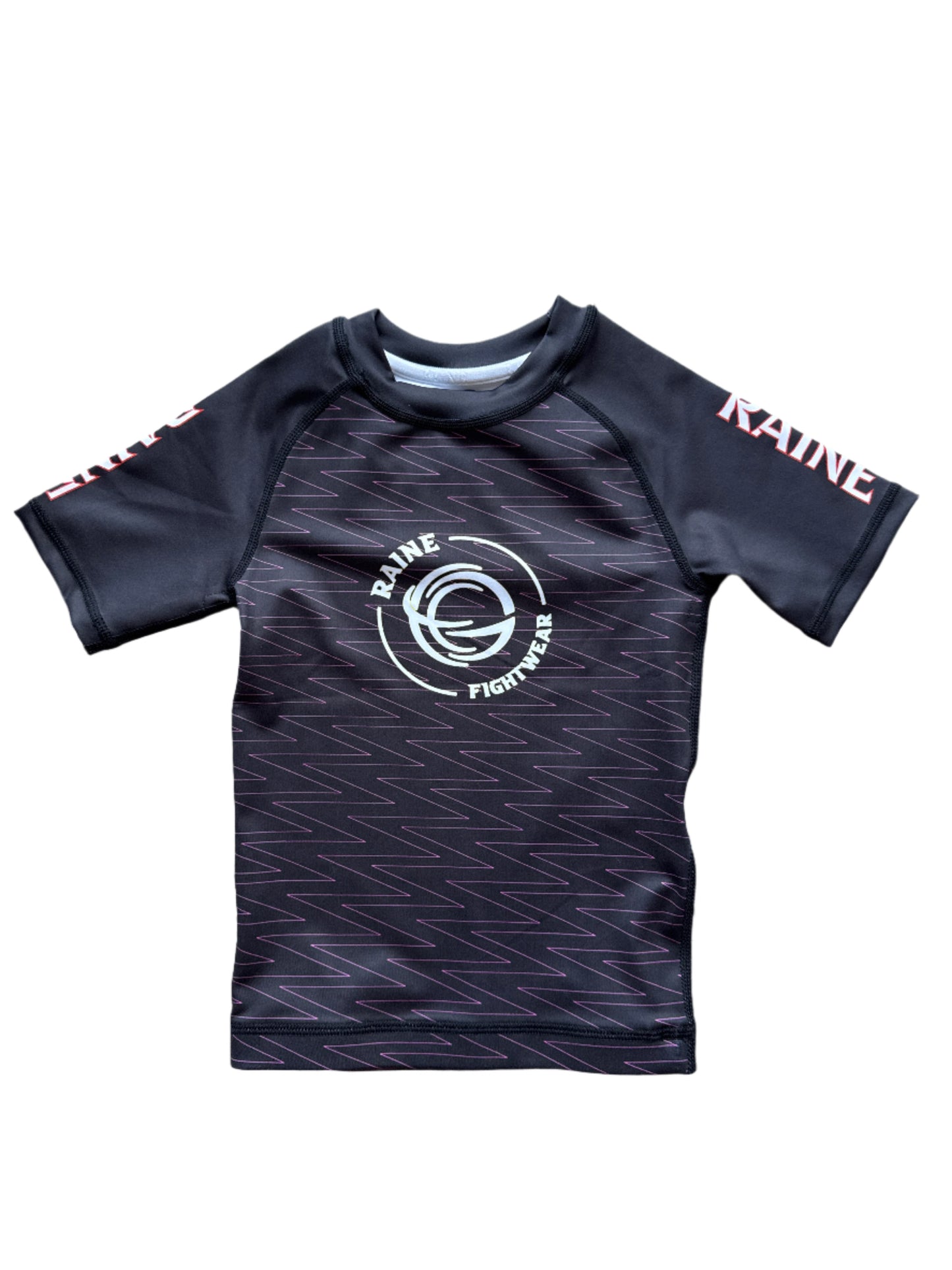 Kids Nightflare BJJ Rashguard - Blue/Pink