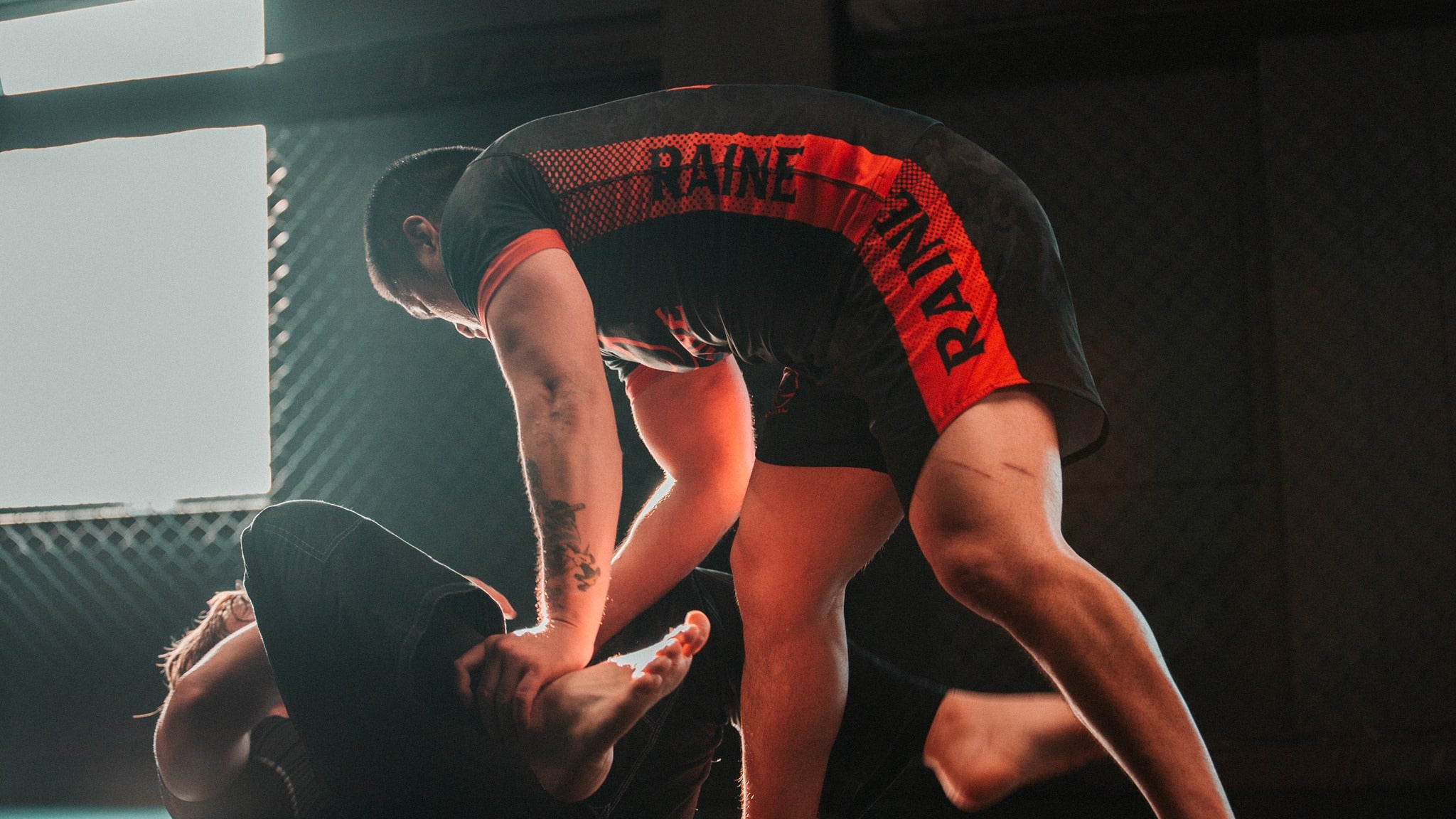 bjj grapplers in raine clothing