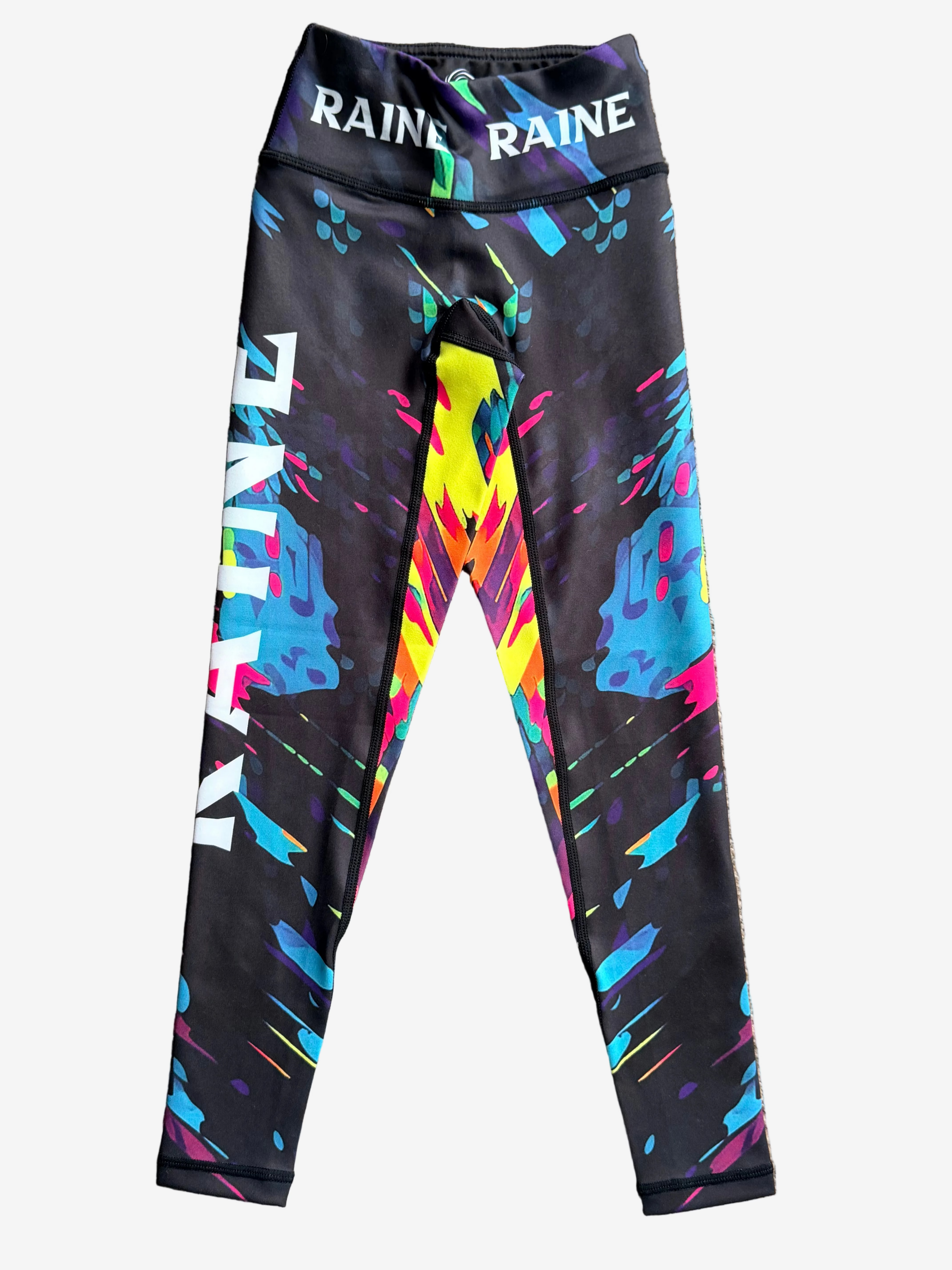 Colorful leggings with abstract patterns 