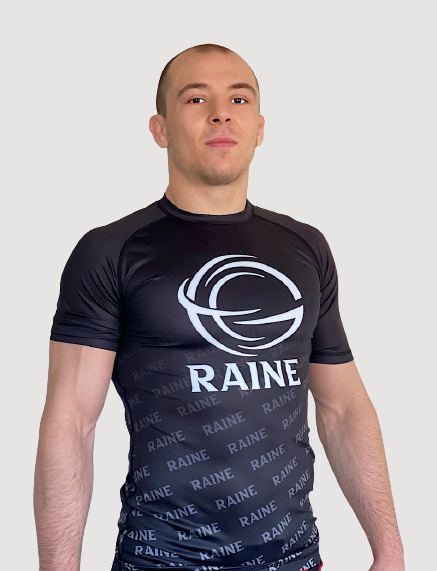 Mens Challenger Black BJJ Rash Guard