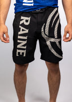 Mens Classic BJJ Shorts - Black/Grey/Pink