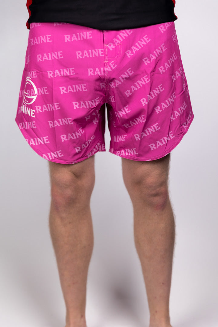 Mens Challenger BJJ Shorts  - Black/Blue/Pink