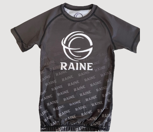 Kids BJJ Rash Guard - Black Challenger
